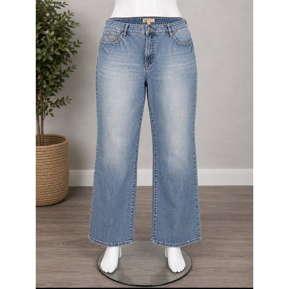 Faded Glory Size 2X Women’s Stretch Jeans Embellished 42x29